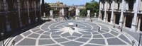 High angle view of a town square, Piazza del Campidoglio, Rome, Lazio, Italy Fine Art Print