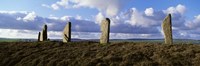 Ring Of Brodgar on a cloudy day, Orkney Islands, Scotland, United Kingdom Fine Art Print