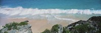 High angle view of waves in the ocean, Atlantic Ocean, Bermuda Fine Art Print