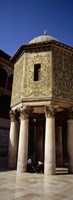 Two people sitting in a mosque, Umayyad Mosque, Damascus, Syria Fine Art Print