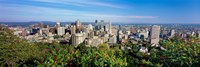 High angle view of a cityscape, Parc Mont Royal, Montreal, Quebec, Canada Fine Art Print