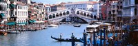 Bridge across a river, Rialto Bridge, Grand Canal, Venice, Italy Framed Print