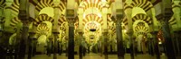 Interiors of a cathedral, La Mezquita Cathedral, Cordoba, Cordoba Province, Spain Fine Art Print