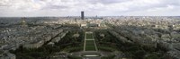 A view of Paris from the Eiffel Tower, Paris, France Fine Art Print
