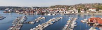 Boats at a harbor, Skarhamn, Tjorn, Bohuslan, Vastra Gotaland County, Sweden Fine Art Print