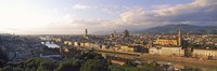 Panoramic overview of Florence from Piazzale Michelangelo, Tuscany, Italy Fine Art Print