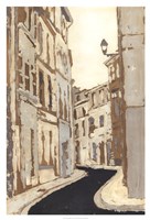 Non-Embellished Streets of Paris II Framed Print