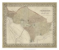 Plan of Washington, D.C. Fine Art Print