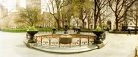 Fountain in Madison Square Park in the spring, Manhattan, New York City, New York State, USA Fine Art Print