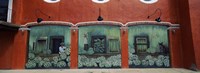Mural on a wall, Cancun, Yucatan, Mexico Fine Art Print