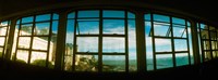 Coast viewed through from a window of Lacerda Elevator, Pelourinho, Salvador, Bahia, Brazil Fine Art Print