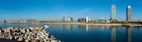 City view from Port Olimpic, Barcelona, Catalonia, Spain Fine Art Print