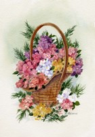 Basket Of Phlox Fine Art Print