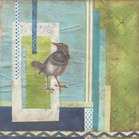 Avian Scrapbook I Framed Print