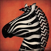 Zebra WOW Framed Print