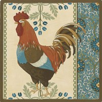 Cottage Rooster V Framed Print