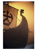 A ancient Viking Ship, Sweden Framed Print