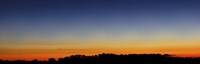 Wide panorama of Comet Panstarrs, Buenos Aires, Argentina Framed Print