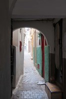 Street in the Kasbah, Tangier, Morocco Framed Print