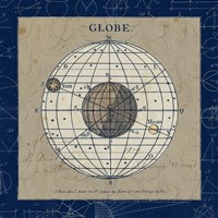 Globe Blue Framed Print