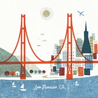 Colorful San Francisco Framed Print