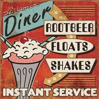 Diners and Drive Ins III Framed Print