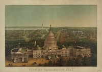 View of Washington City, c. 1869 Framed Print
