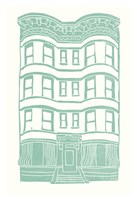 Williamsburg Building 4 (Brownstone) Fine Art Print