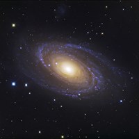 Bodes Galaxy, a Spiral Galaxy in Ursa Major Framed Print