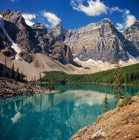 Alberta, Moraine Lake, Valley of the Ten Peaks Framed Print