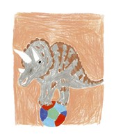 Triceratops Balance Fine Art Print