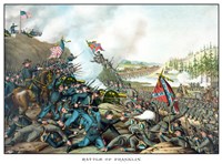 Battle of Franklin (vintage Civil War) Framed Print