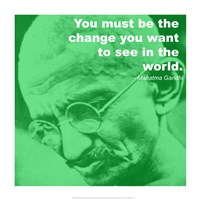 Gandhi - Change Quote Framed Print