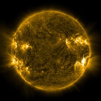 Solar Activity on the Sun Fine Art Print