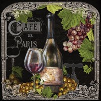 Cafe de Vins Wine II Framed Print