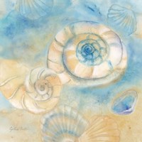 Watercolor Shells I Framed Print
