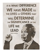 The Life We Lead - Nelson Mandela Framed Print