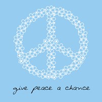 Give Peace A Chance - Flowers Framed Print