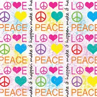 Peace Love 1 Framed Print