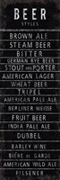 Beer Styles - Blackboard Fine Art Print