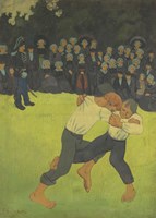 Breton Wrestler,  1891-1892 Framed Print