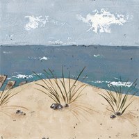 Beach Scene Triptych III Framed Print