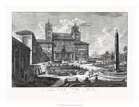 Veduta della Villa Medici Fine Art Print