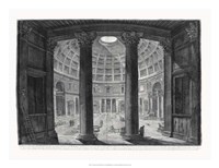 Veduta interna del Pantheon Fine Art Print
