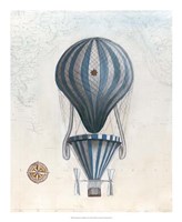Vintage Hot Air Balloons IV Fine Art Print