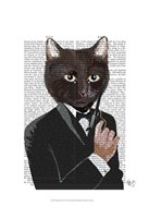 James Bond Cat Framed Print