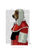 Basset Hound Judge Portrait I Fine Art Print