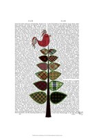 Tartan Tree Illustration Framed Print
