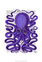 Purple Octopus Framed Print
