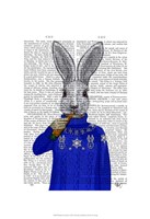 Rabbit In Sweater Framed Print